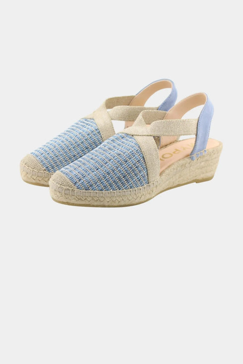 Maypol Woven Slingback Espadrille Wedge Sandals